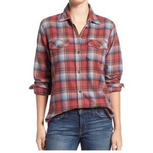 Current Elliott Red Wonder plaid shirt